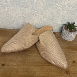 Elegant Tilocow Tan/ beige burlap Women's Flats/Mules